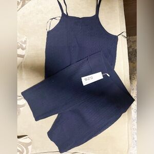 Navy set  Bottoms & top by 525 America 82 % cotton 18 % nylon